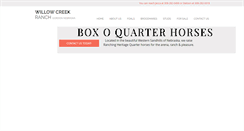 Desktop Screenshot of boxoquarterhorses.com